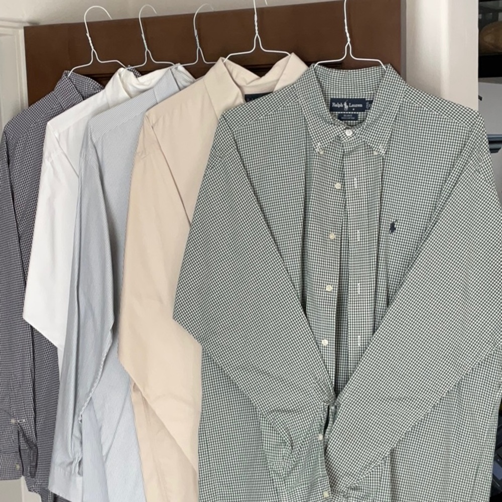 (Lot of 5) XL Polo “Blake” button down long sleeve dress shirts